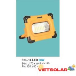 Đèn pha năng lượng mặt trời lưu động 60W