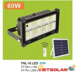 Đèn pha năng lượng mặt trời 60W ánh sáng trắng