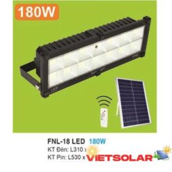Đèn pha năng lượng mặt trời 180W ánh sáng trắng