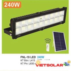 Đèn pha năng lượng mặt trời 240W ánh sáng trắng