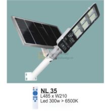 Đèn đường năng lượng Led 300W > 6500K - L485*W210 - có remote