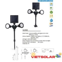 Đèn cắm cỏ năng lượng mặt trời robot