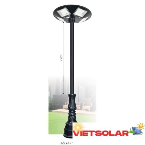 Đèn trụ ngoài trời Euroto 6V-18W, Sạc 20AH