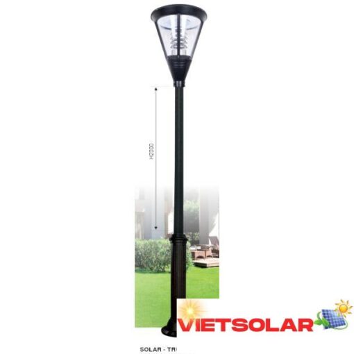 Đèn trụ ngoài trời Euroto 6V-20W, Sạc 18AH