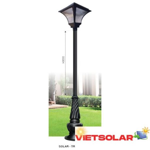 Đèn trụ ngoài trời Euroto 6V-20W, Sạc 18AH