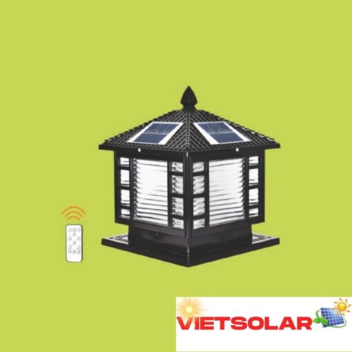 Đèn trụ năng lượng mặt trời 3 màu ánh sáng