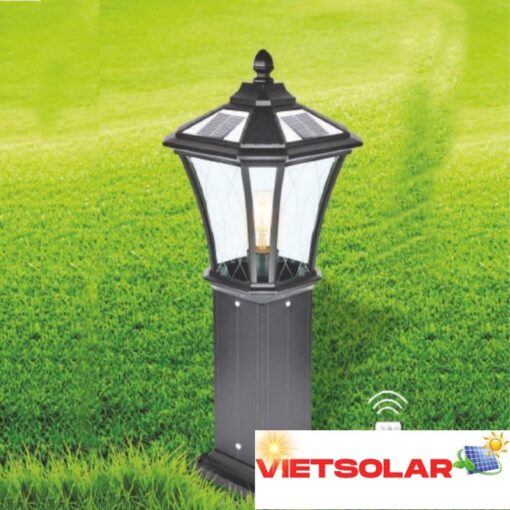 Đèn trụ năng lượng mặt trời L230*W230*H650 - LED 5W + E27*1 - 3 màu ánh sáng