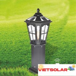 Đèn trụ năng lượng mặt trời L230*W230*H650 - LED 5W + E27*1 - 3 màu ánh sáng