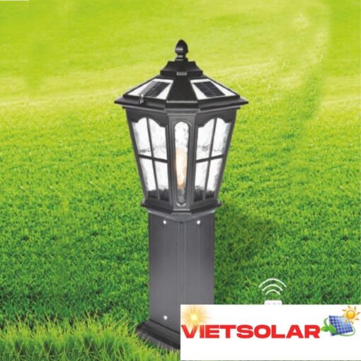 Đèn trụ năng lượng mặt trời L230*W230*H650 - LED 5W + E27*1 - 3 màu ánh sáng