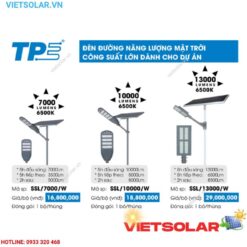 Đèn đường năng lượng mặt trời cao cấp 10000 Lumen Tiến Phát