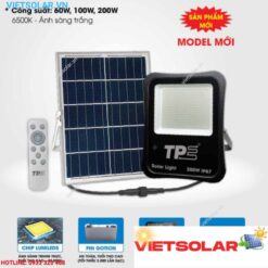 Đèn pha năng lượng mặt trời 100w kiểu vuông TPE