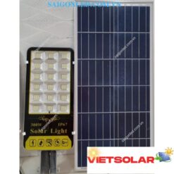 Đèn đường năng lượng mặt trời 300w kiểu bàn chải 18 khoang DSY